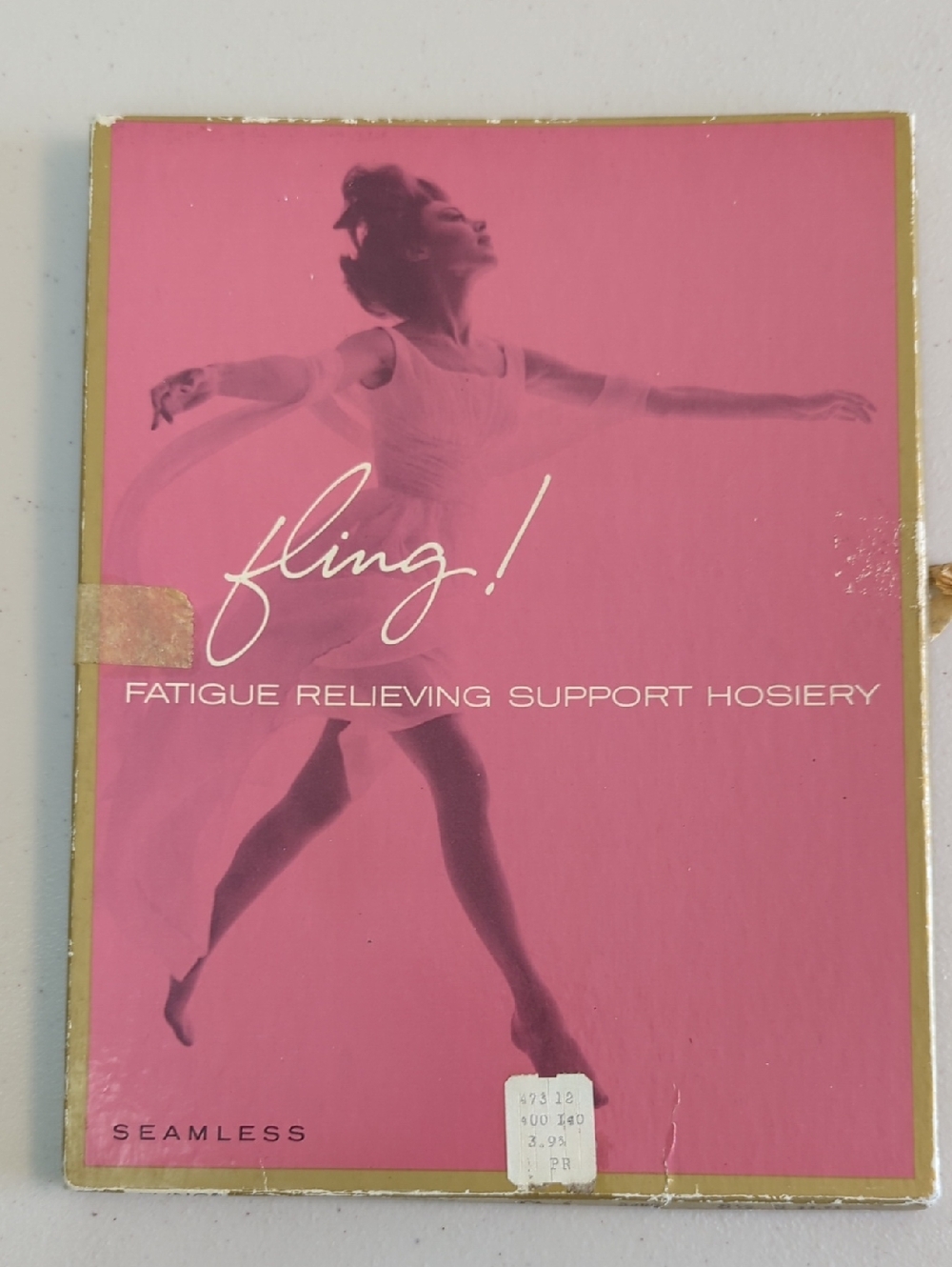 Fatigue Relieving Support Hosiery - Pink- Vintage